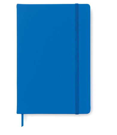 Agenda A5 albastra coperta tare elastic si semn de carte