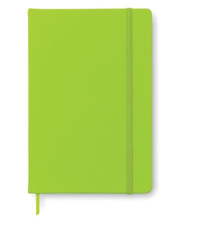Agenda A5 verde coperta tare elastic si semn de carte