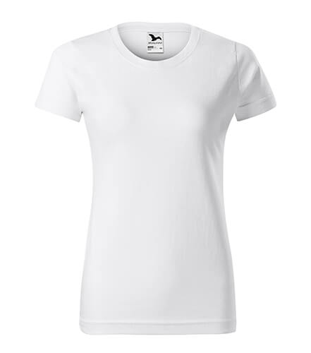 Culoare alb tricou Malfini Basic dama