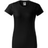 Culoare negru tricou Malfini Basic dama