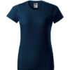 Culoare albastru marin tricou Malfini Basic dama