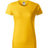 Culoare galben tricou Malfini Basic dama