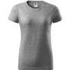Culoare gri inchis tricou Malfini Basic dama