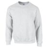 Alb Sweater unisex Gildan Dry Blend 50%bumbac 50%poliester 305 g/mp interior pufos