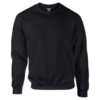Negru Sweater unisex Gildan Dry Blend 50%bumbac 50%poliester 305 g/mp interior pufos