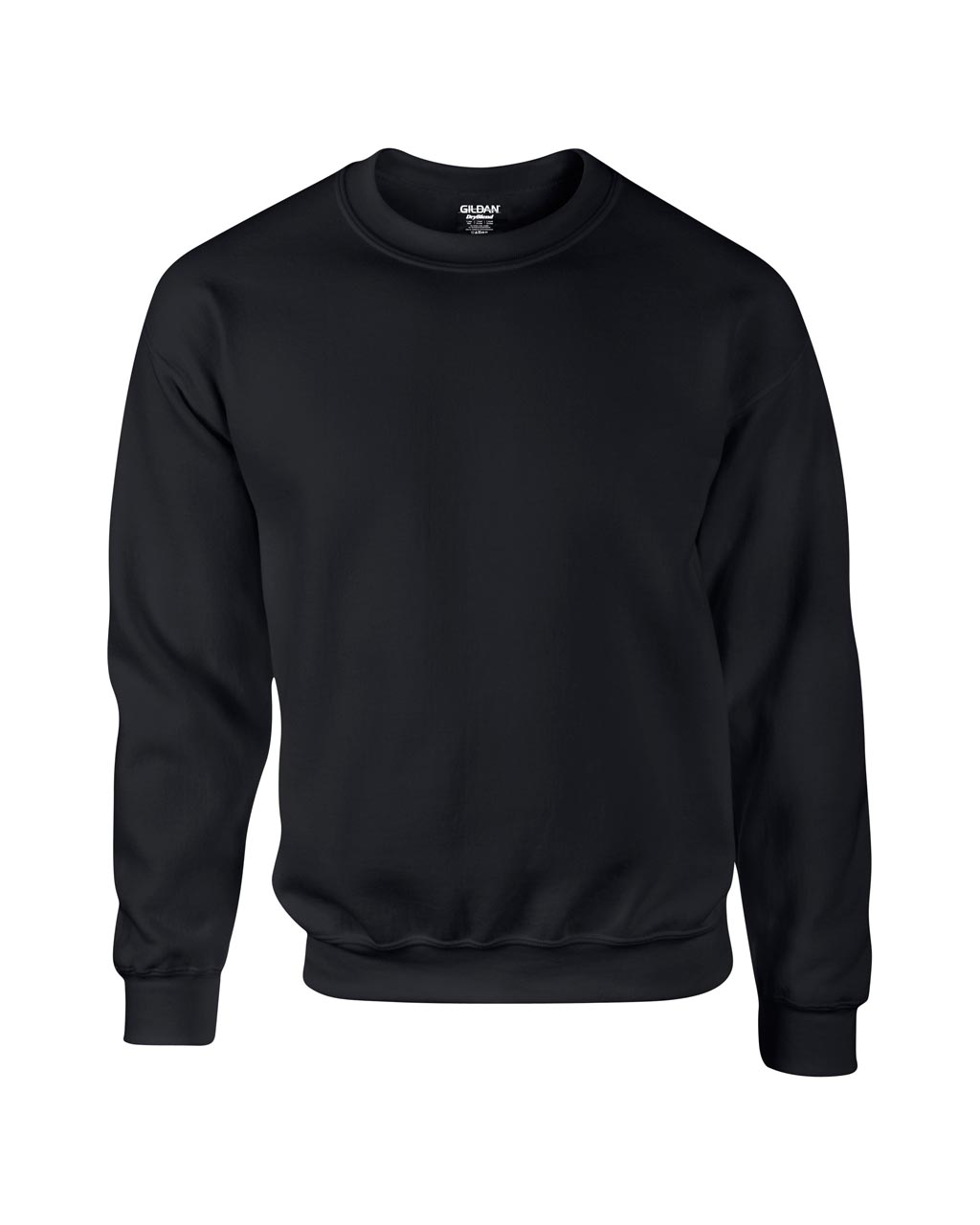 Negru Sweater unisex Gildan Dry Blend 50%bumbac 50%poliester 305 g/mp interior pufos