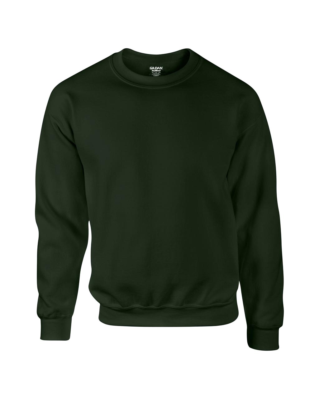 Forest green Sweater unisex Gildan Dry Blend 50%bumbac 50%poliester 305 g/mp interior pufos