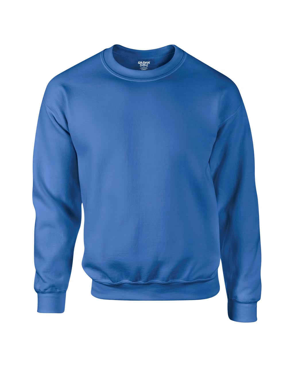 Albastru royal Sweater unisex Gildan Dry Blend 50%bumbac 50%poliester 305 g/mp interior pufos