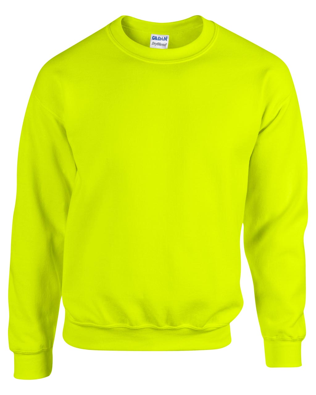 Safety green Sweater unisex Gildan Heavy Blend 50%bumbac 50%poliester 271 g/mp interior pufos