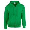 Irish green Hanorac unisex Gildan Heavy Blend 50%bumbac 50%poliester 271 g/mp interior pufos gluga fermoar