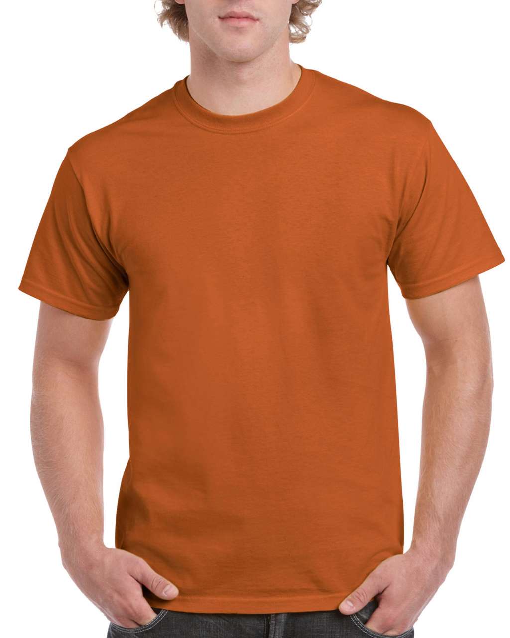 Texas orange Tricou barbatesc Gildan Heavy Cotton bumbac 180 g/mp