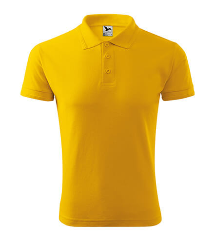 Culoare galben tricou polo Malfini barbatesc
