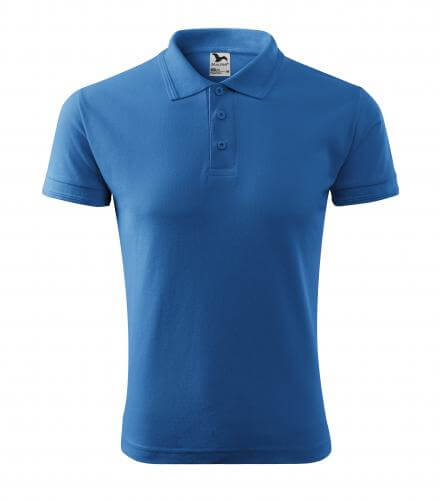 Culoare albastru azuriu tricou polo Malfini barbatesc
