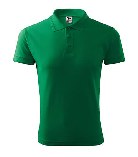 Culoare verde mediu tricou polo Malfini barbatesc