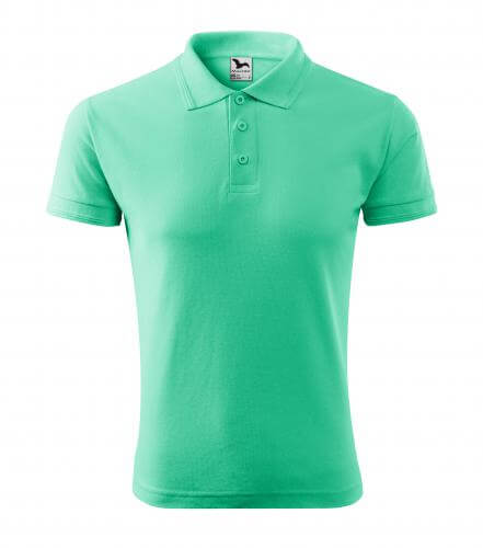 Culoare verde menta tricou polo Malfini barbatesc