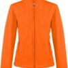 Hanorac fluorescent orange dama Maureen 100% fleece anti-scamosare 280 g/mp, buzunare laterale, fermoar KA907