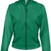 Hanorac kelly green dama Maureen 100% fleece anti-scamosare 280 g/mp, buzunare laterale, fermoar KA907