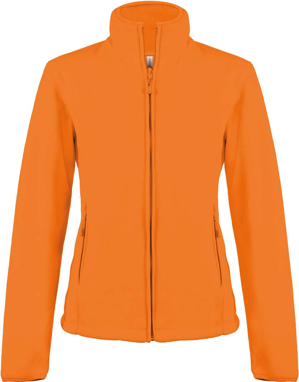 Hanorac orange dama Maureen 100% fleece anti-scamosare 280 g/mp, buzunare laterale, fermoar KA907