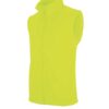 Vesta barbateasca fluorescent yellow Luca 100% fleece anti-scamosare 300 g/mp, buzunare laterale,  KA913