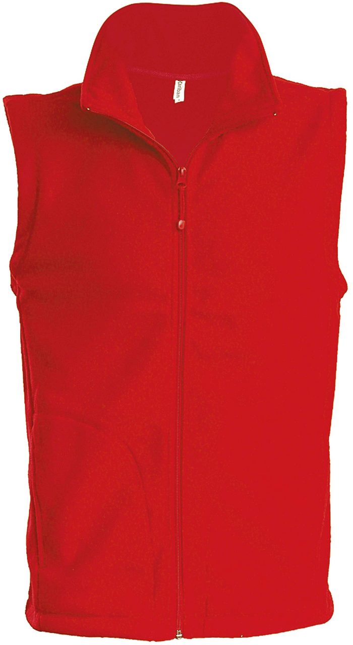 Vesta barbateasca rosie Luca 100% fleece anti-scamosare 300 g/mp, buzunare laterale,  KA913