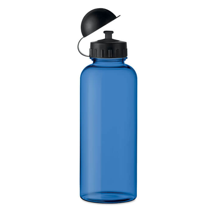 Sticla 500 ml RPET albastru capac atasat mo6357